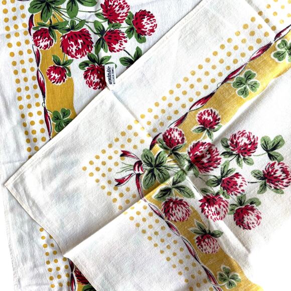 Startex cotton wonder-dri kitchen towel cloth shamrocks good luck lucky charms - Picture 6 of 9